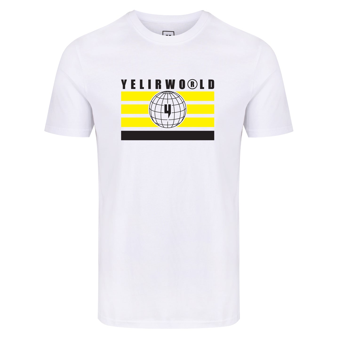 GLOBAL ENTERPRISE FLAG TEE WHITE YELLOW