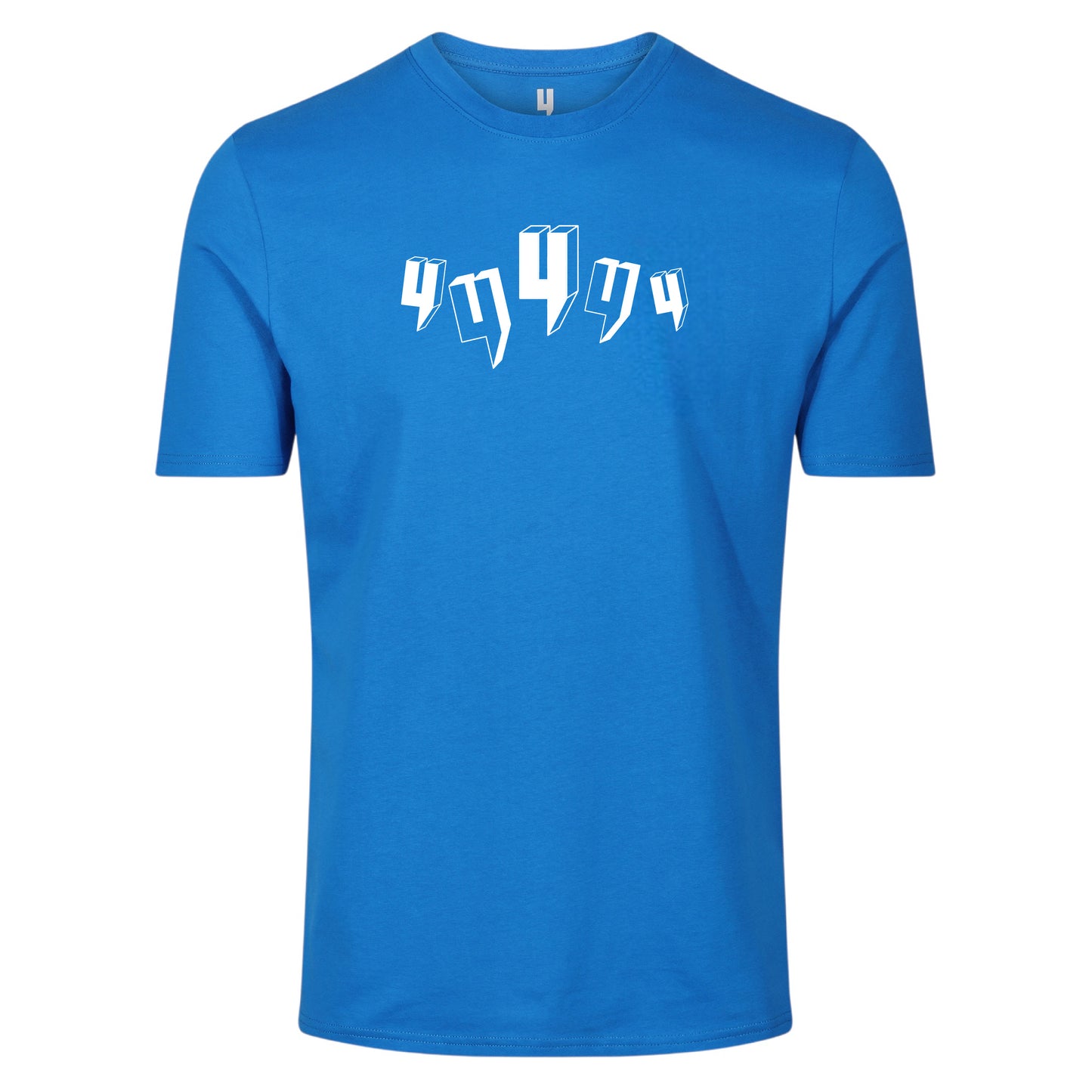 COBALT BLUE TEE FIVE Y LOGO WHITE