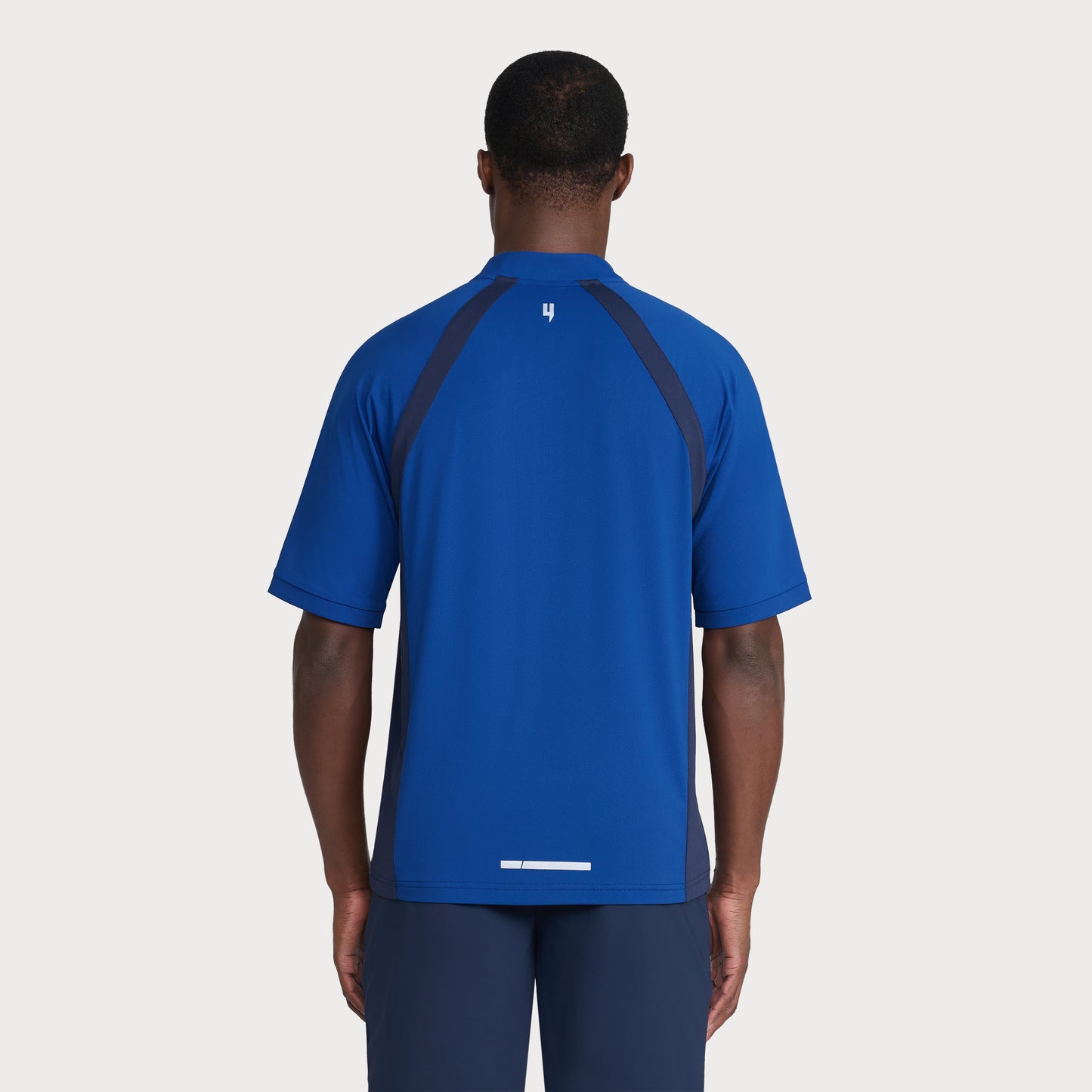 PERFORMANCE HYBRID CREW POLO BLUE/NAVY