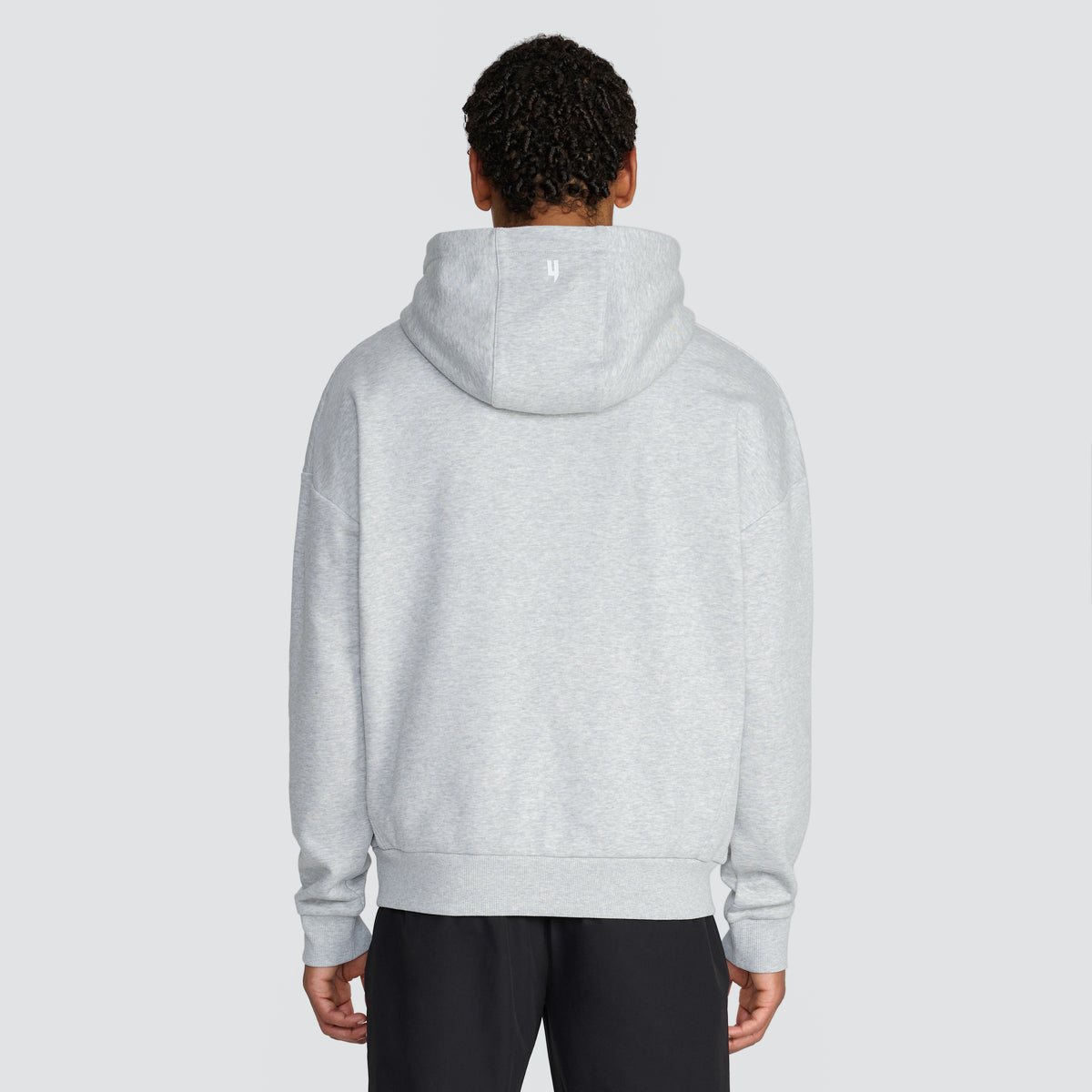 GREY RELAXED FIT LUX HOODY