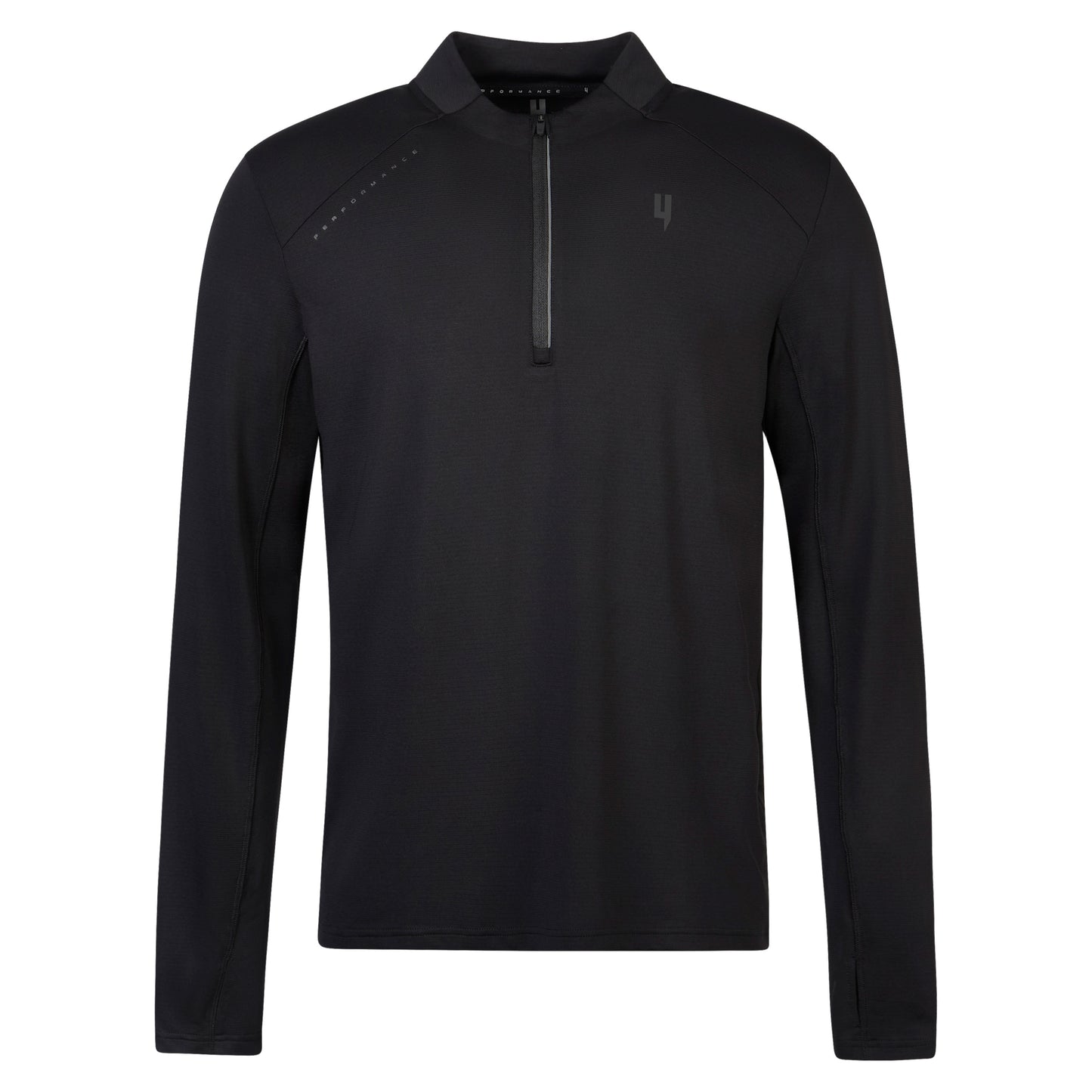 PERFORMANCE 1/2 ZIP TOP BLACK