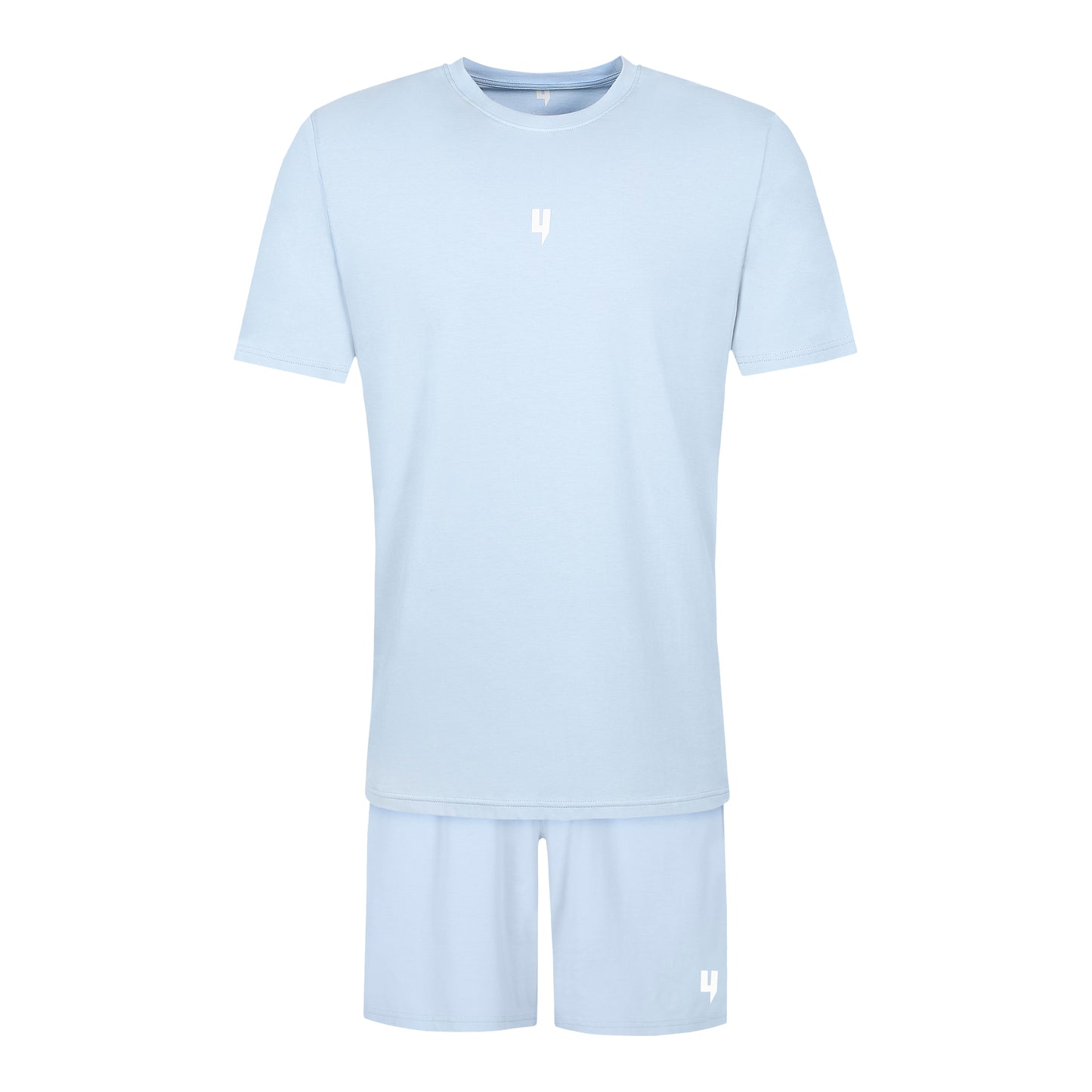 LOUNGEWEAR SET BABY BLUE / WHITE