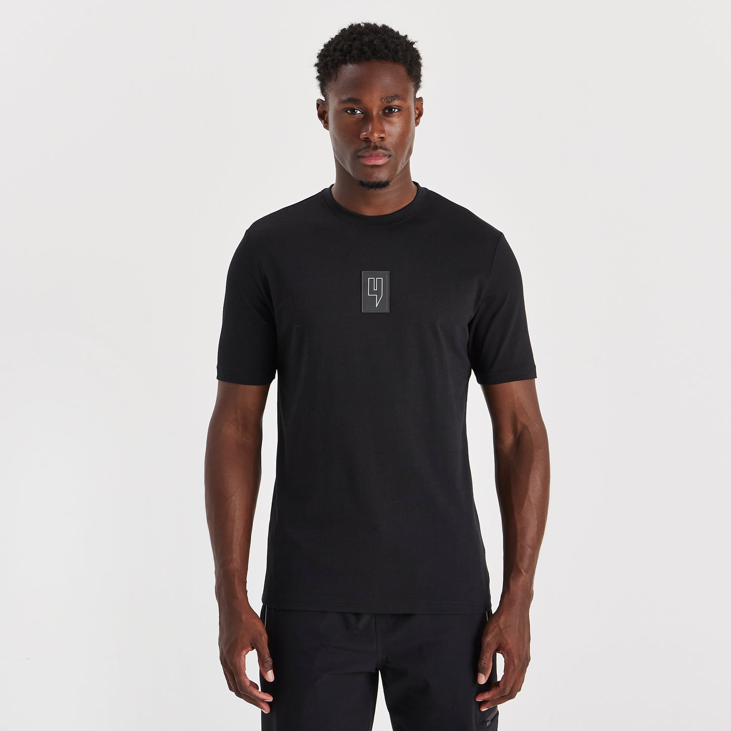 LUX LOGO CAOUTCHOUC TEE NOIR