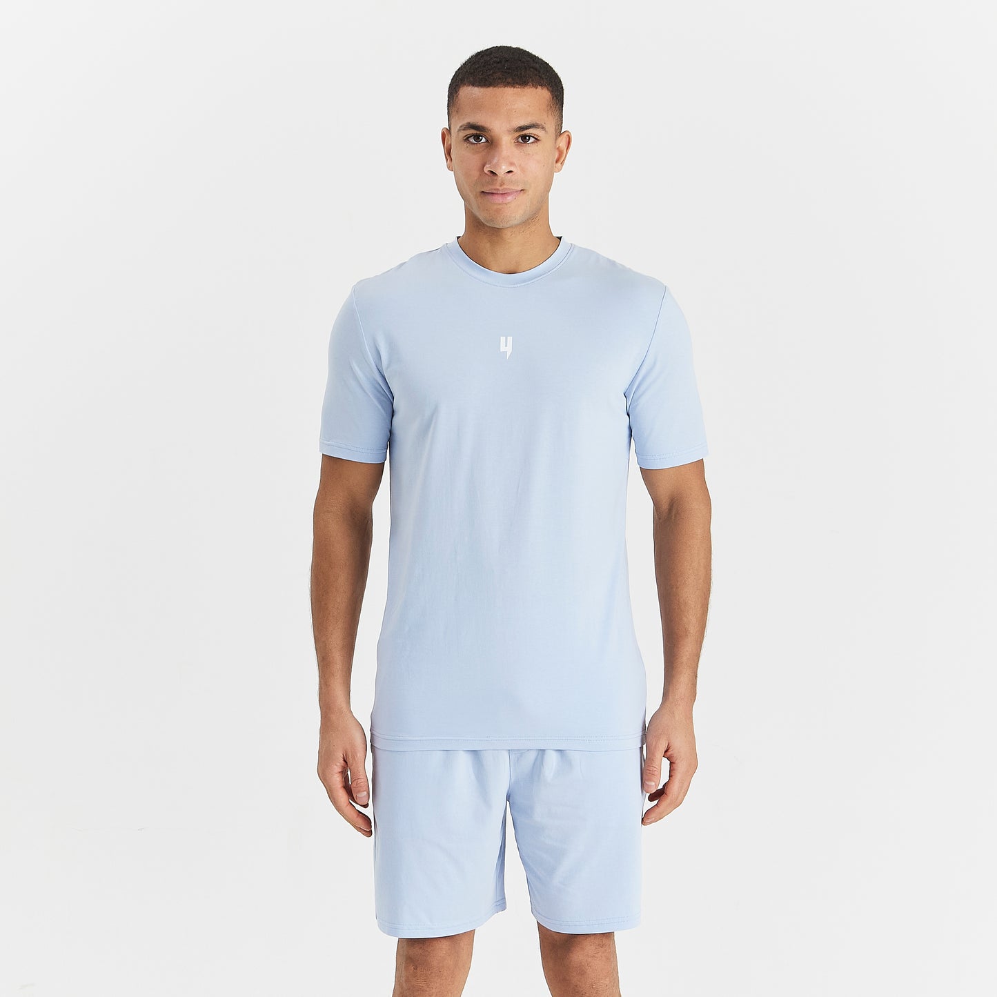 LOUNGEWEAR SET BABY BLUE / WHITE