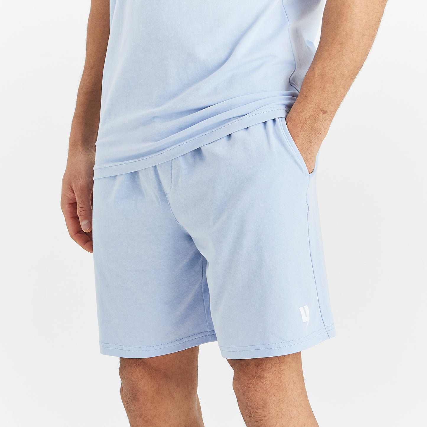 LOUNGEWEAR SET BABY BLUE / WHITE