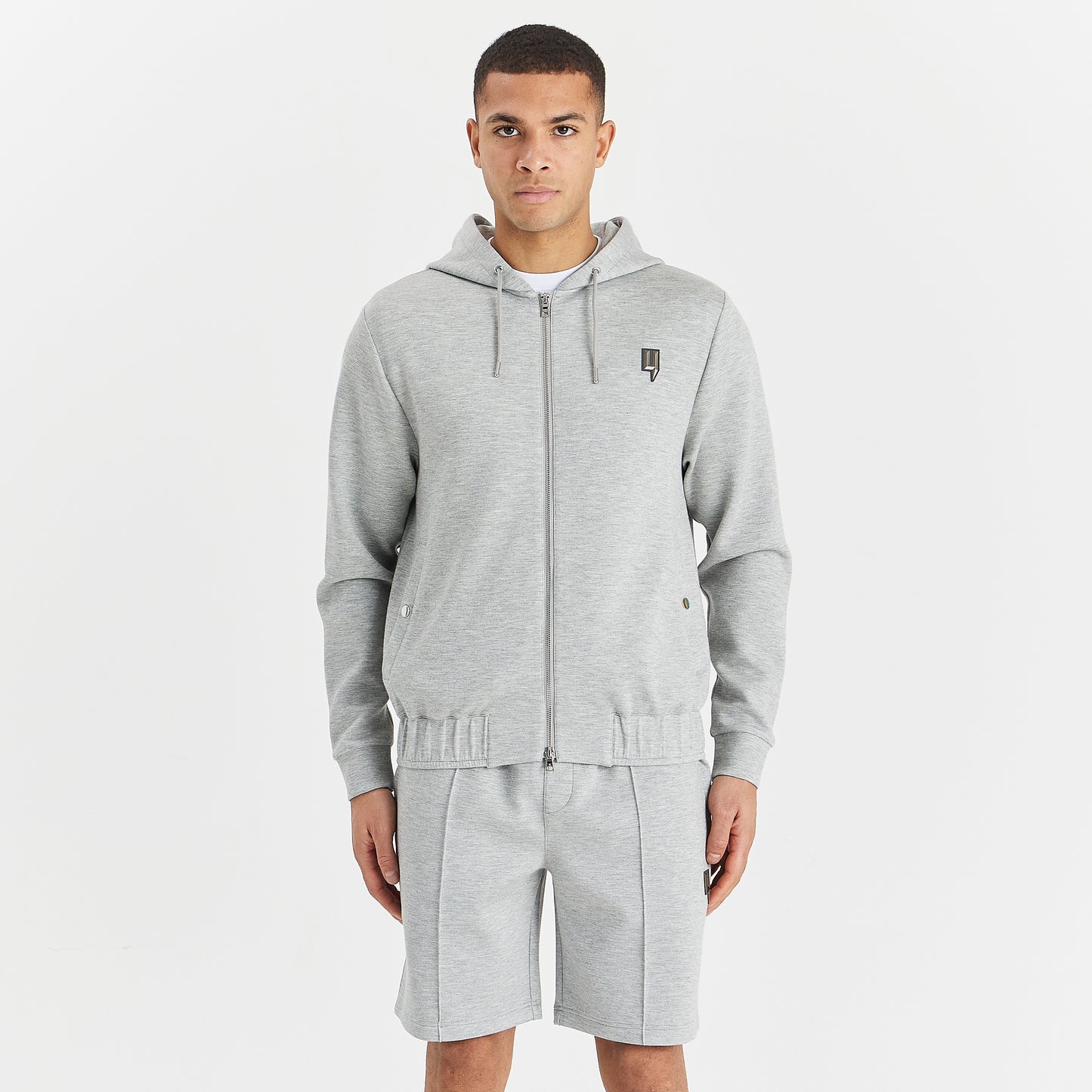 GREY MARL LUX SHORTS