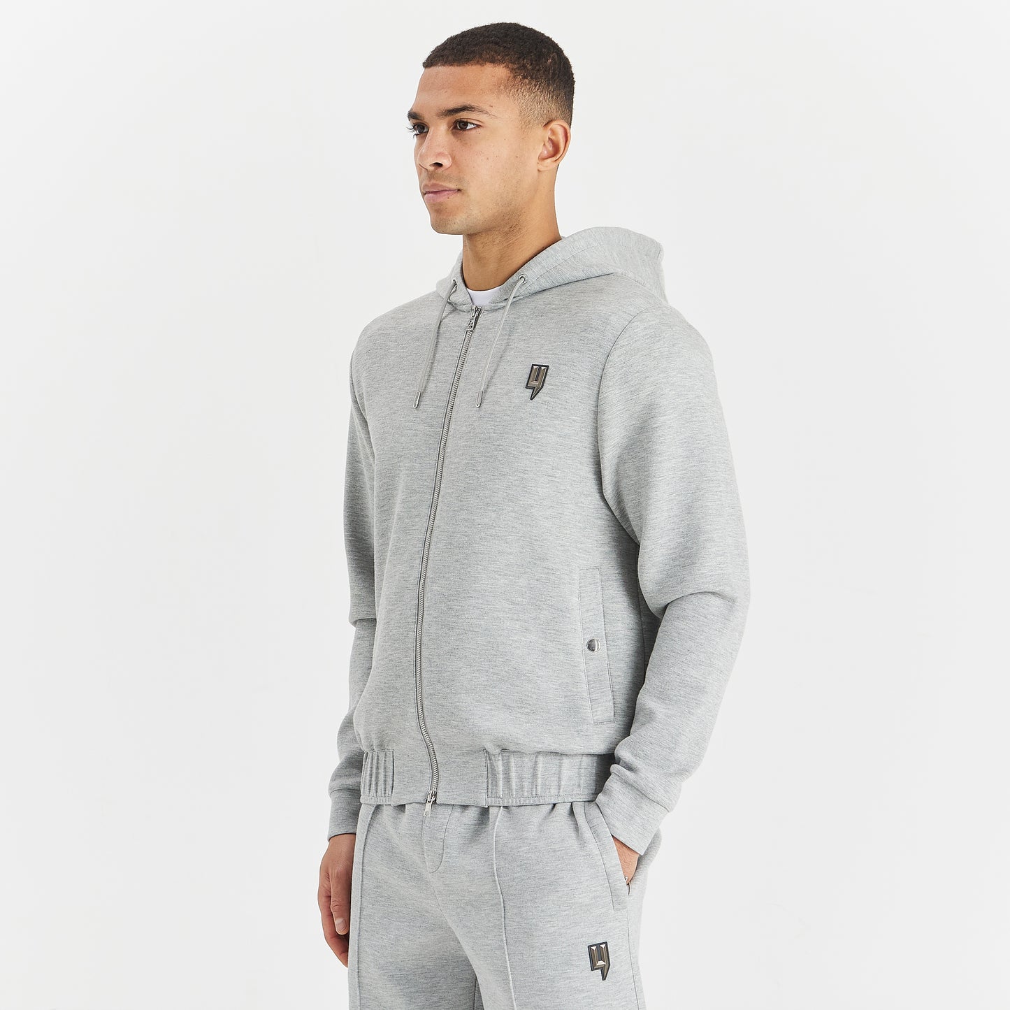 GREY MARL LUX SHORTS