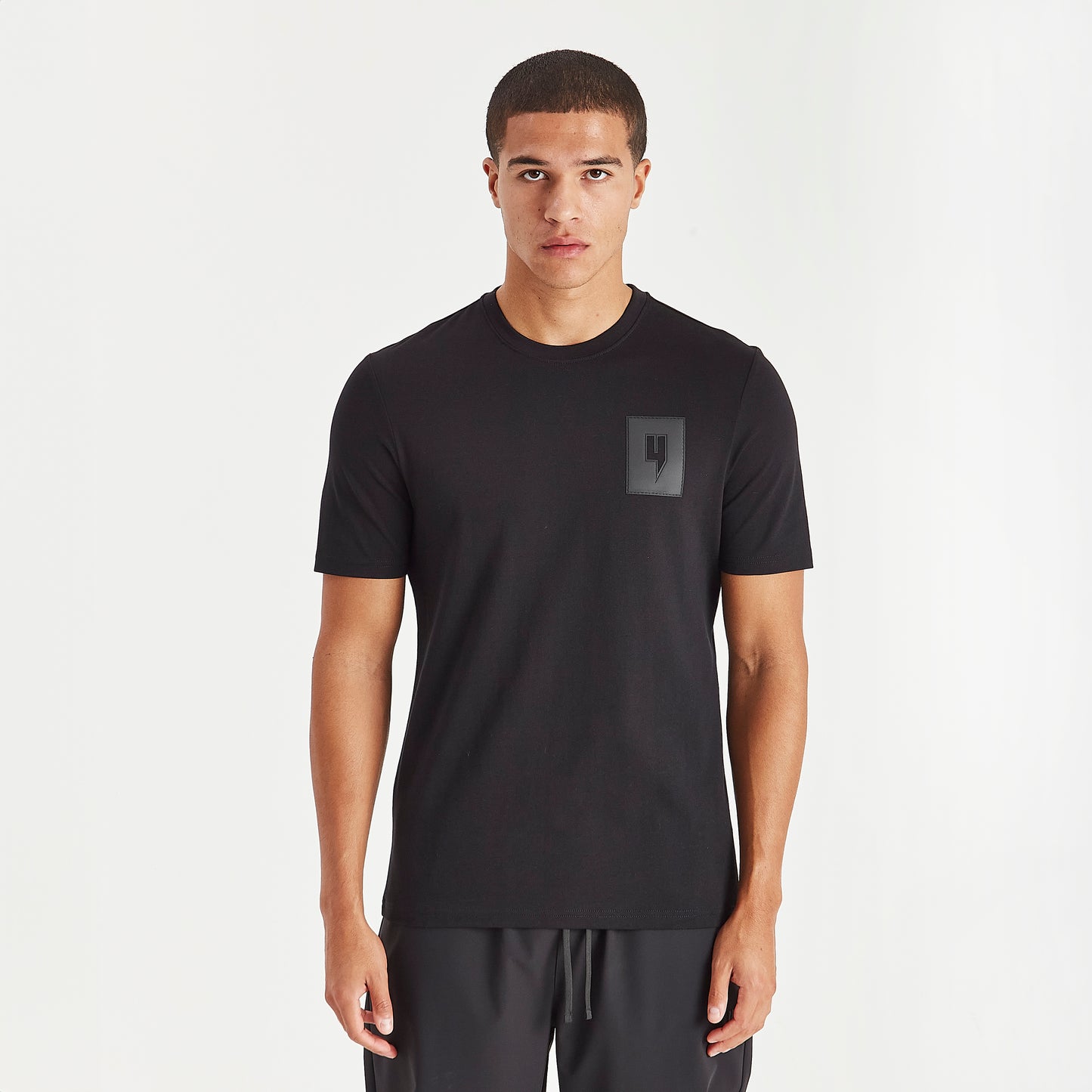 LUX LOGO CAOUTCHOUC TEE NOIR