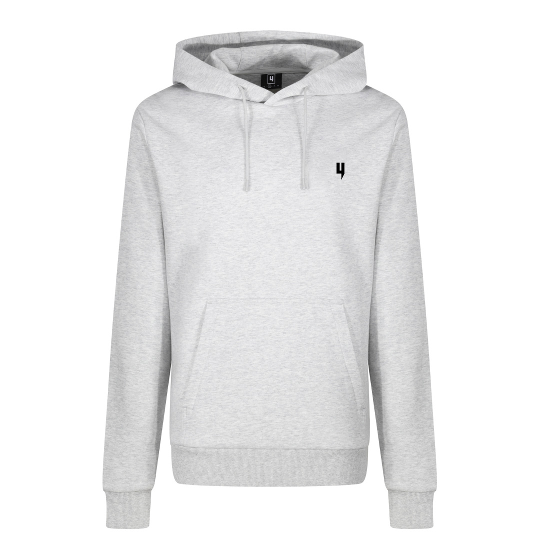 GREY HOODY SMALL BLACK Y LOGO