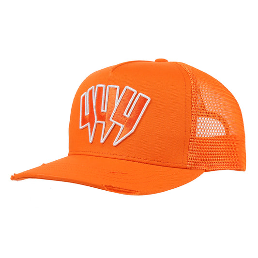 YYY CAP ORANGE WHITE OUTLINE