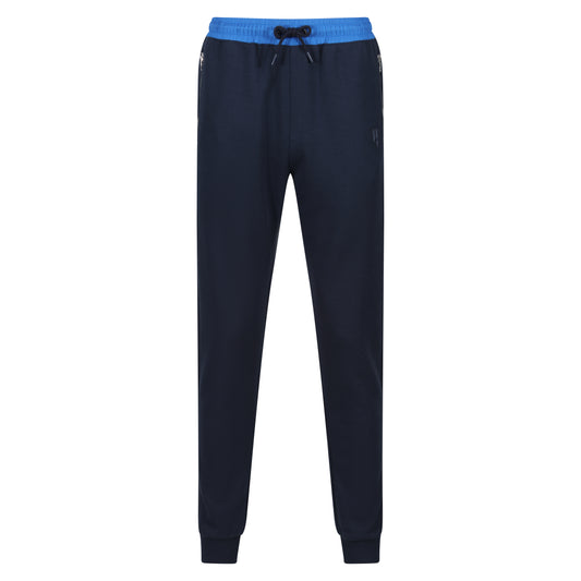 NAVY MIXED CONTRAST JOGGERS