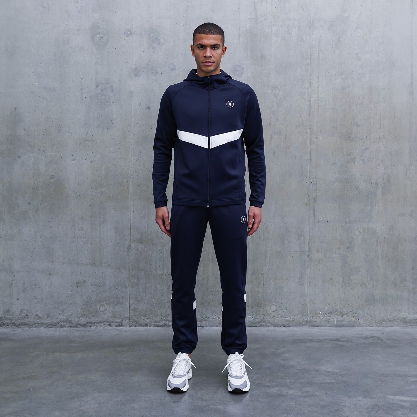 TEAM TRACKSUIT TOP NAVY/WHITE