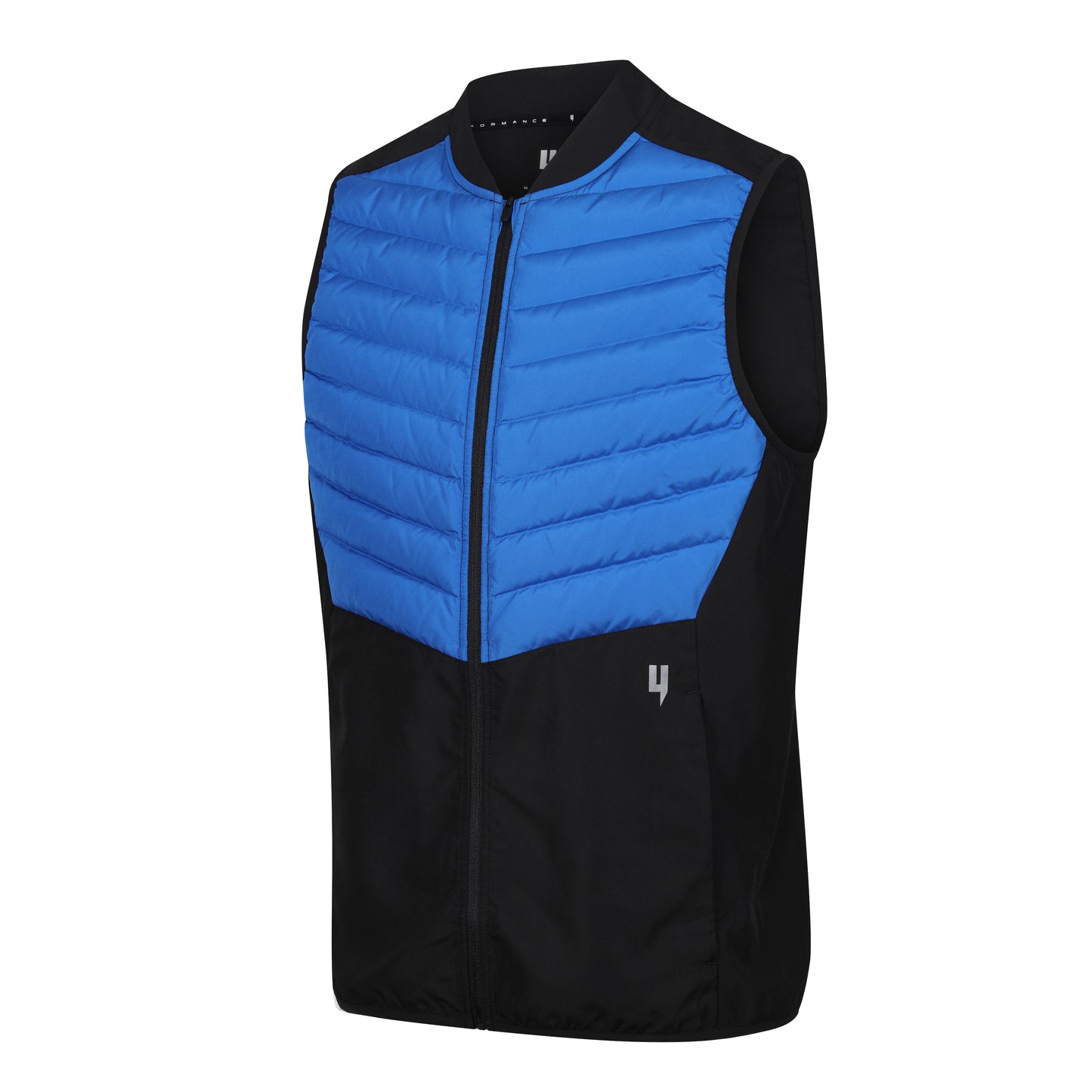 PERFORMANCE PADDED GILET BLACK / BLUE