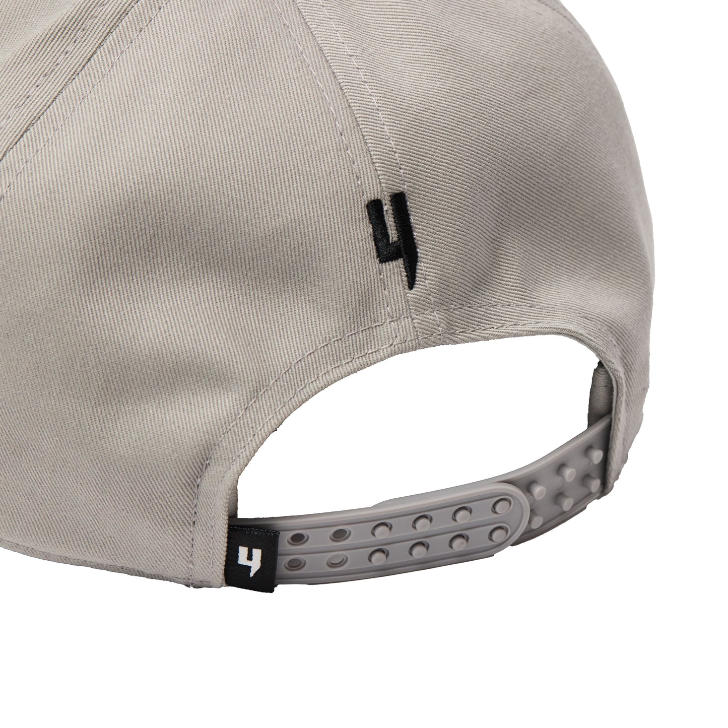 FULL MATERIAL CAP GREY BLACK