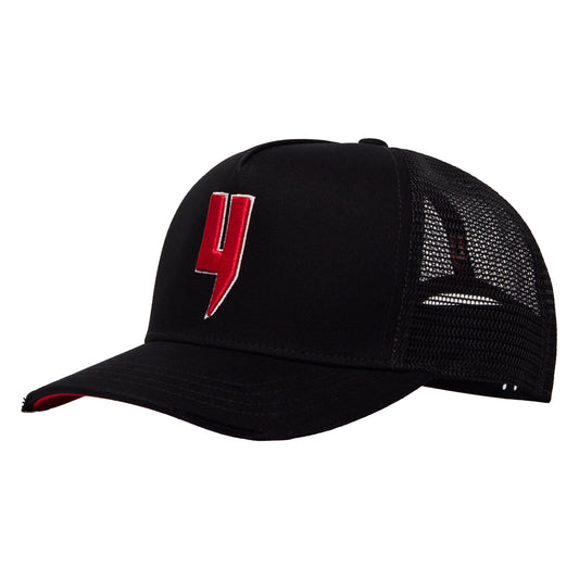 LOGO DE LA BOÎTE CASQUETTE NOIR/BLANC