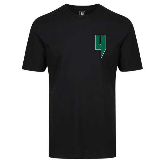 Y PATCH LOGO TEE BLACK GREEN