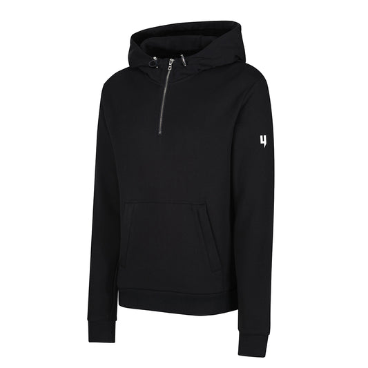 BLACK ZIP HOODY