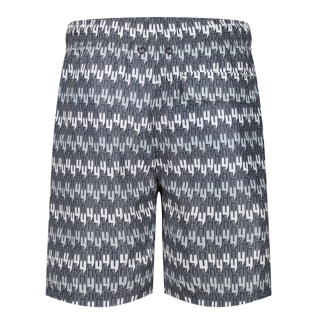 INTERLOCK Y LOGO SWIM SHORTS GREY