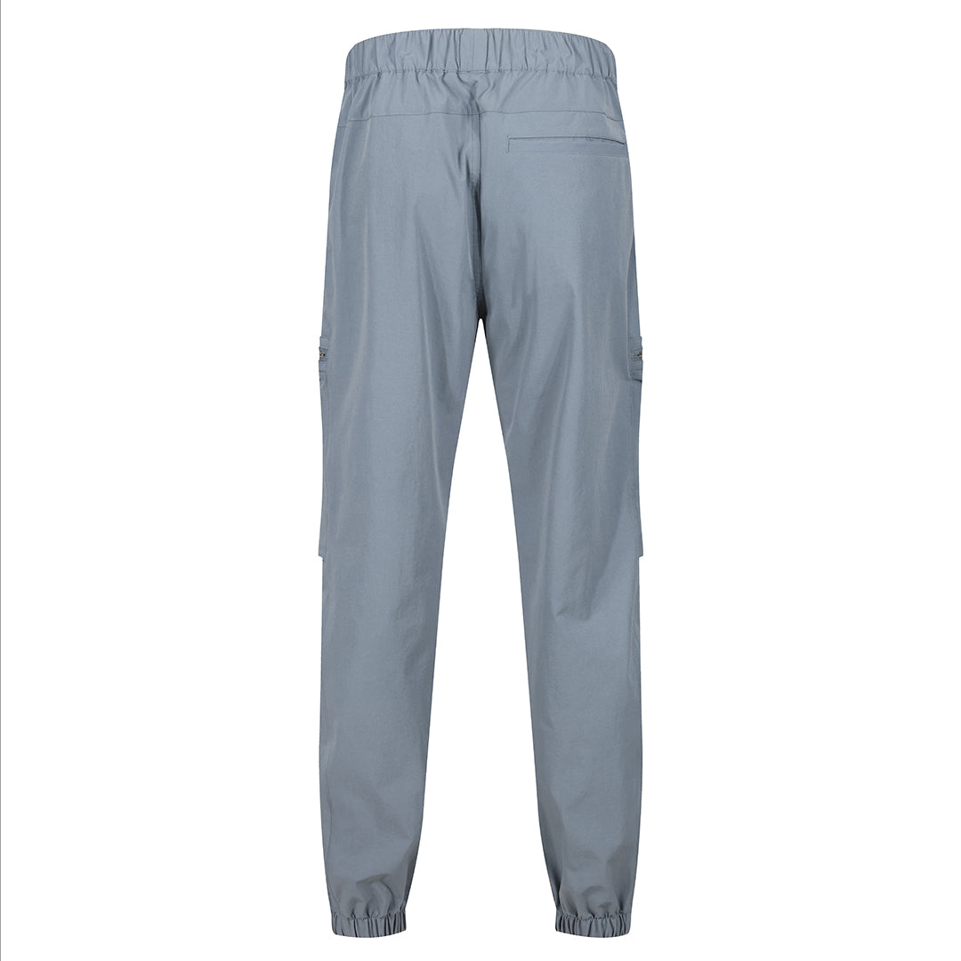 LUXE METAL ZIP CARGOS GREY