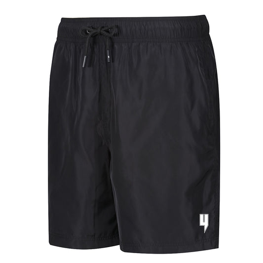 Y PATCH LOGO SWIM SHORTS BLACK