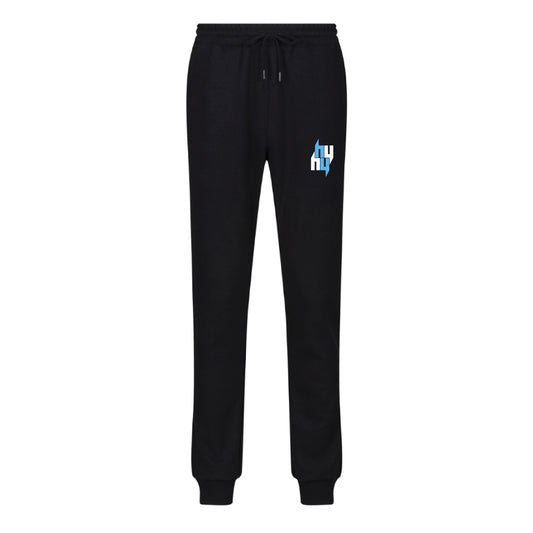 BLACK JOGGERS FOUR Y LOGO BABY BLUE