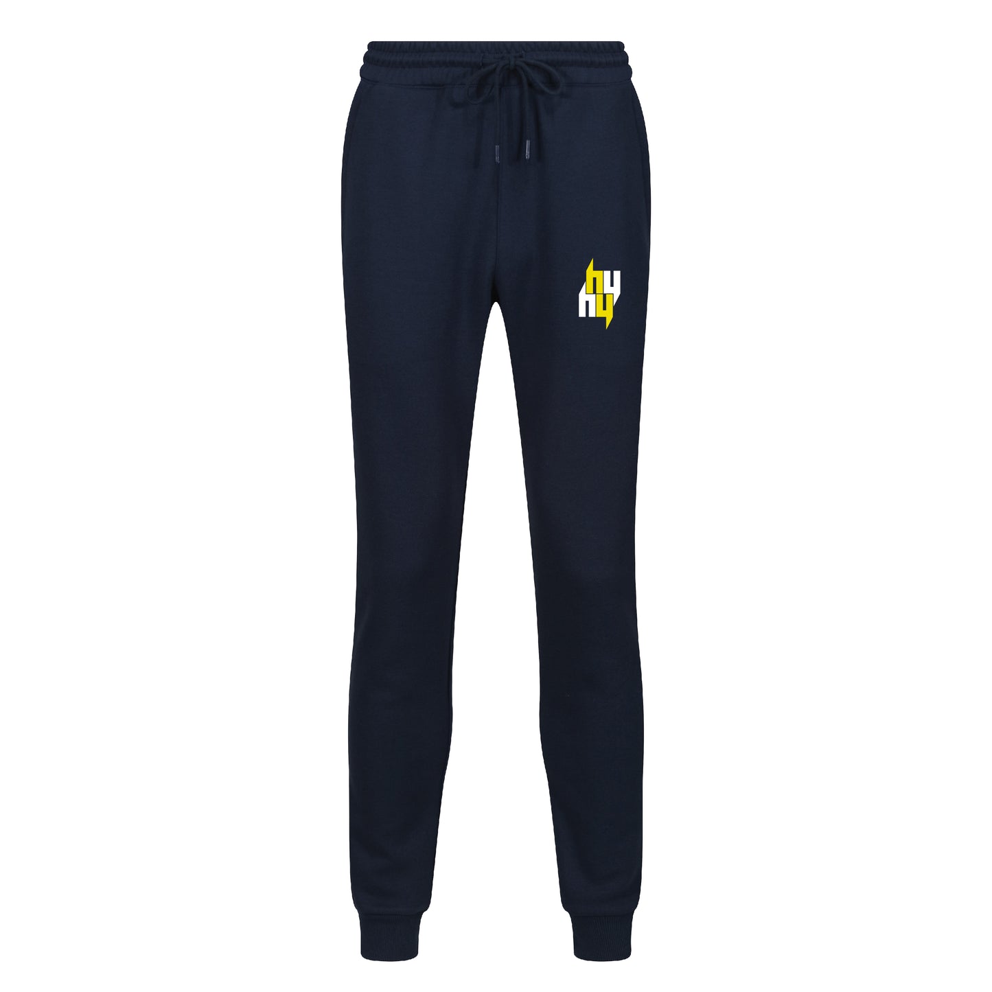 NAVY JOGGERS FOUR Y LOGO YELLOW