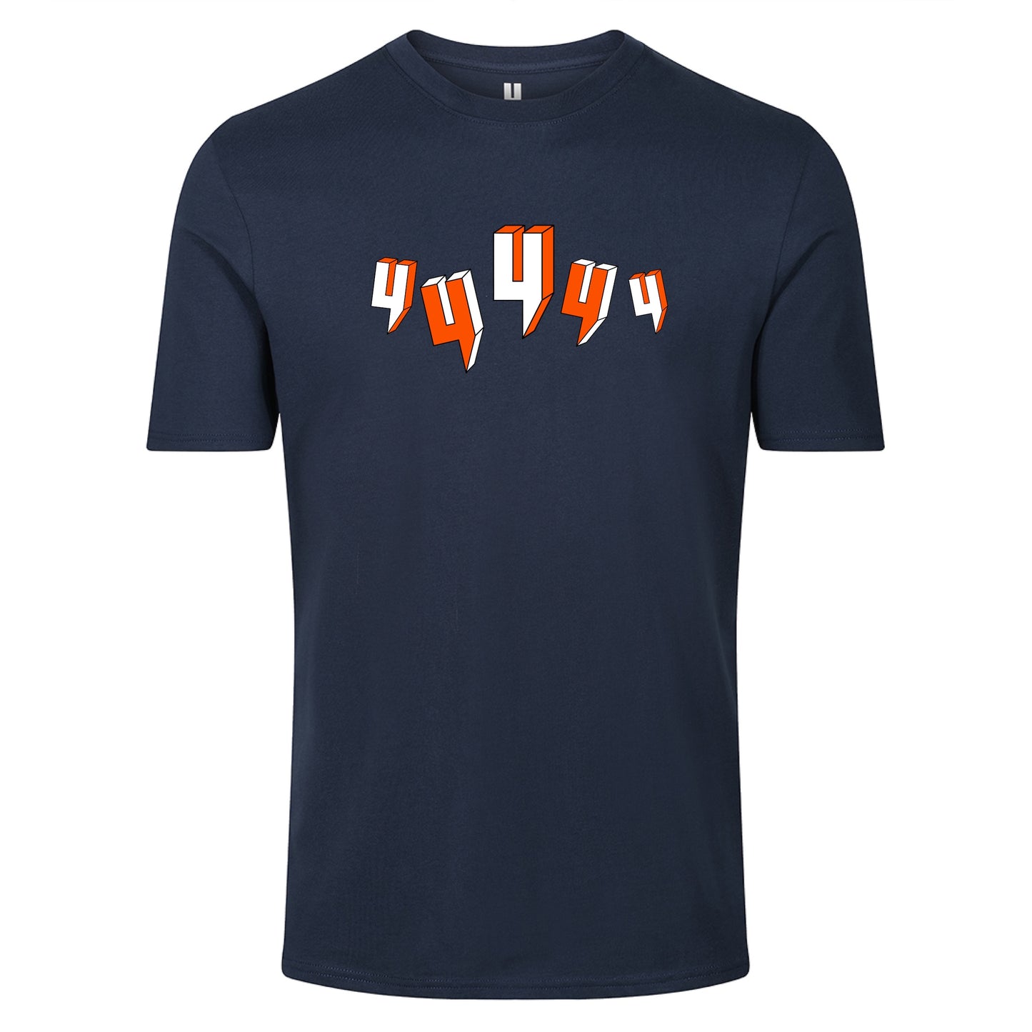 NAVY TEE FIVE Y LOGO ORANGE