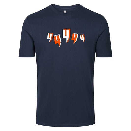 NAVY TEE FIVE Y LOGO ORANGE