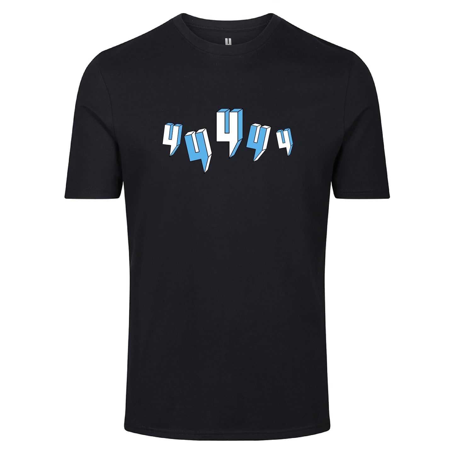 BLACK TEE FIVE Y LOGO BABY BLUE