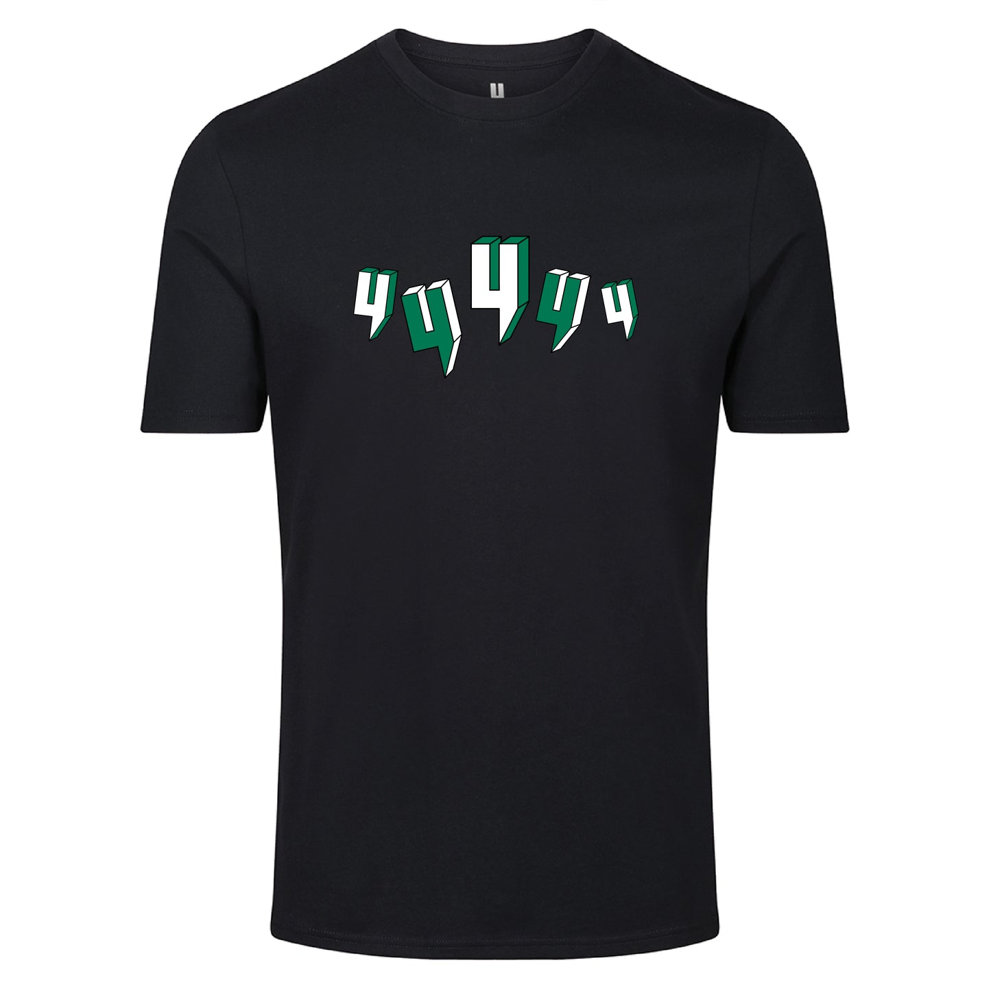 BLACK TEE FIVE Y LOGO GREEN