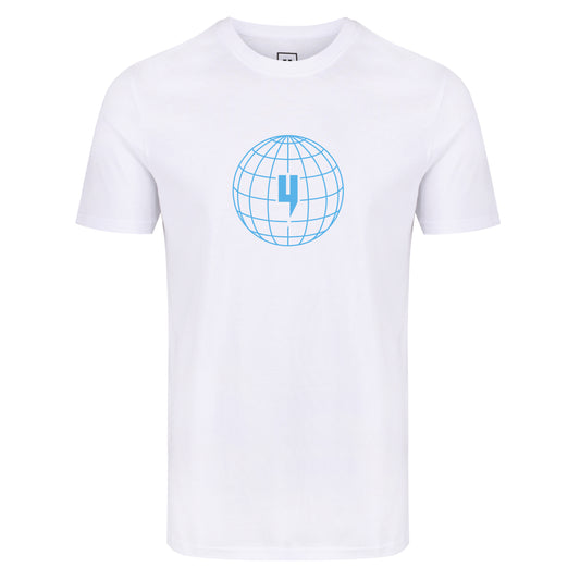 GLOBAL ENTERPRISE TEE WHITE BABY BLUE