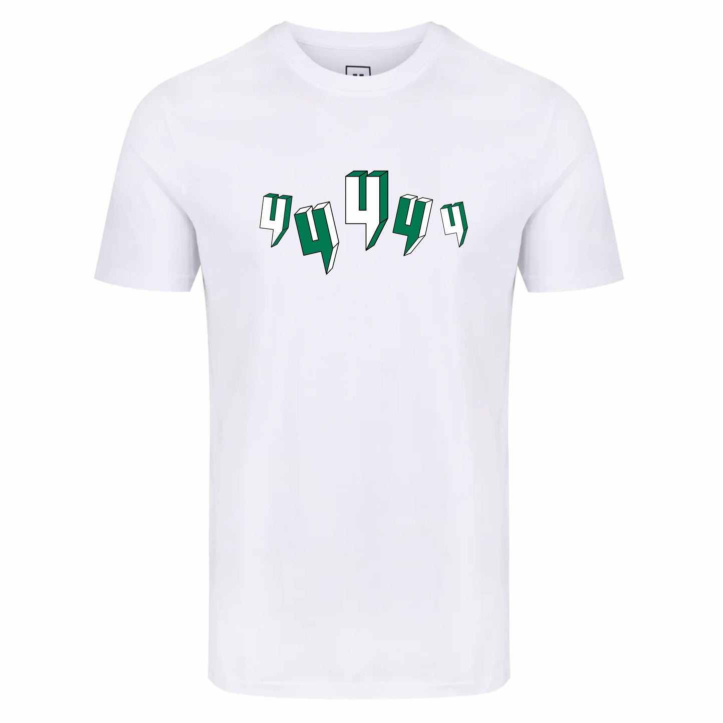 WHITE TEE FIVE Y LOGO GREEN