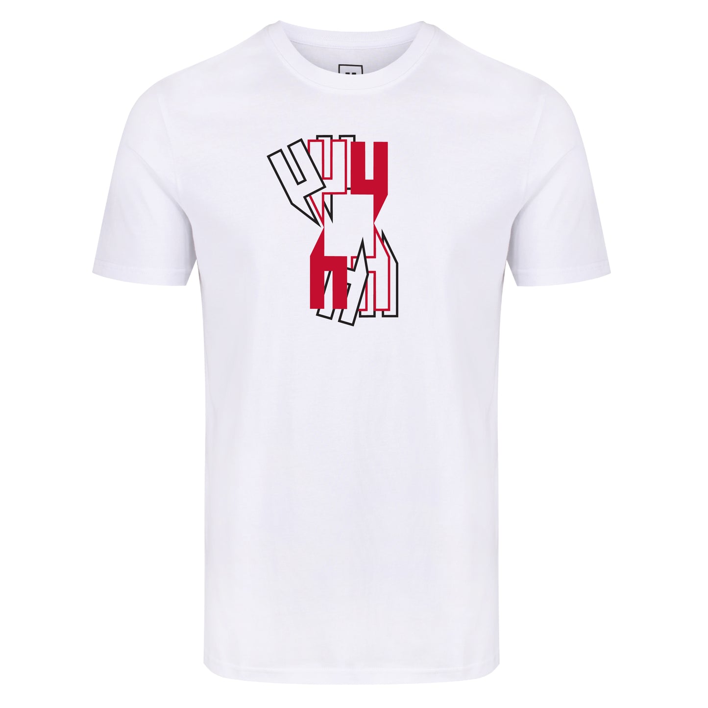 EIGHT SQUARED Y LOGO TEE WHITE RED