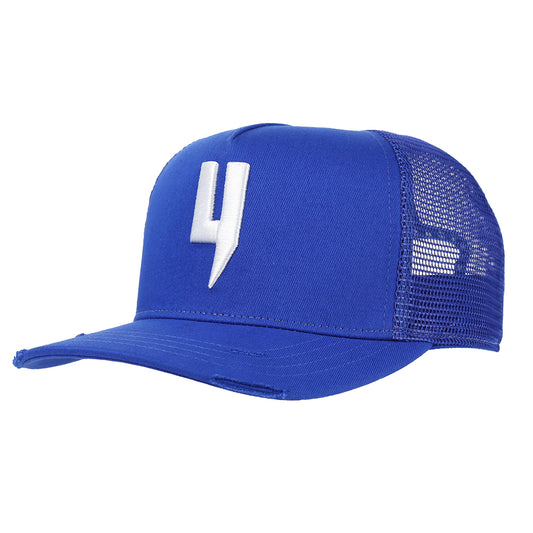 BLUE CAP WHITE Y LOGO