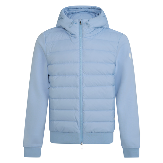 VESTE MATELASSÉE À PANNEAUX BLEU BÉBÉ