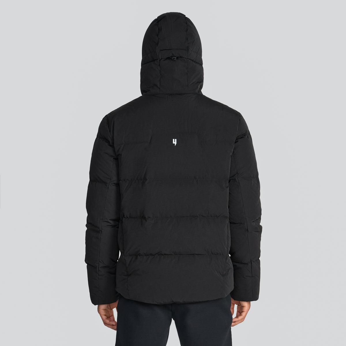 QUILTED DOWN COAT BLACK