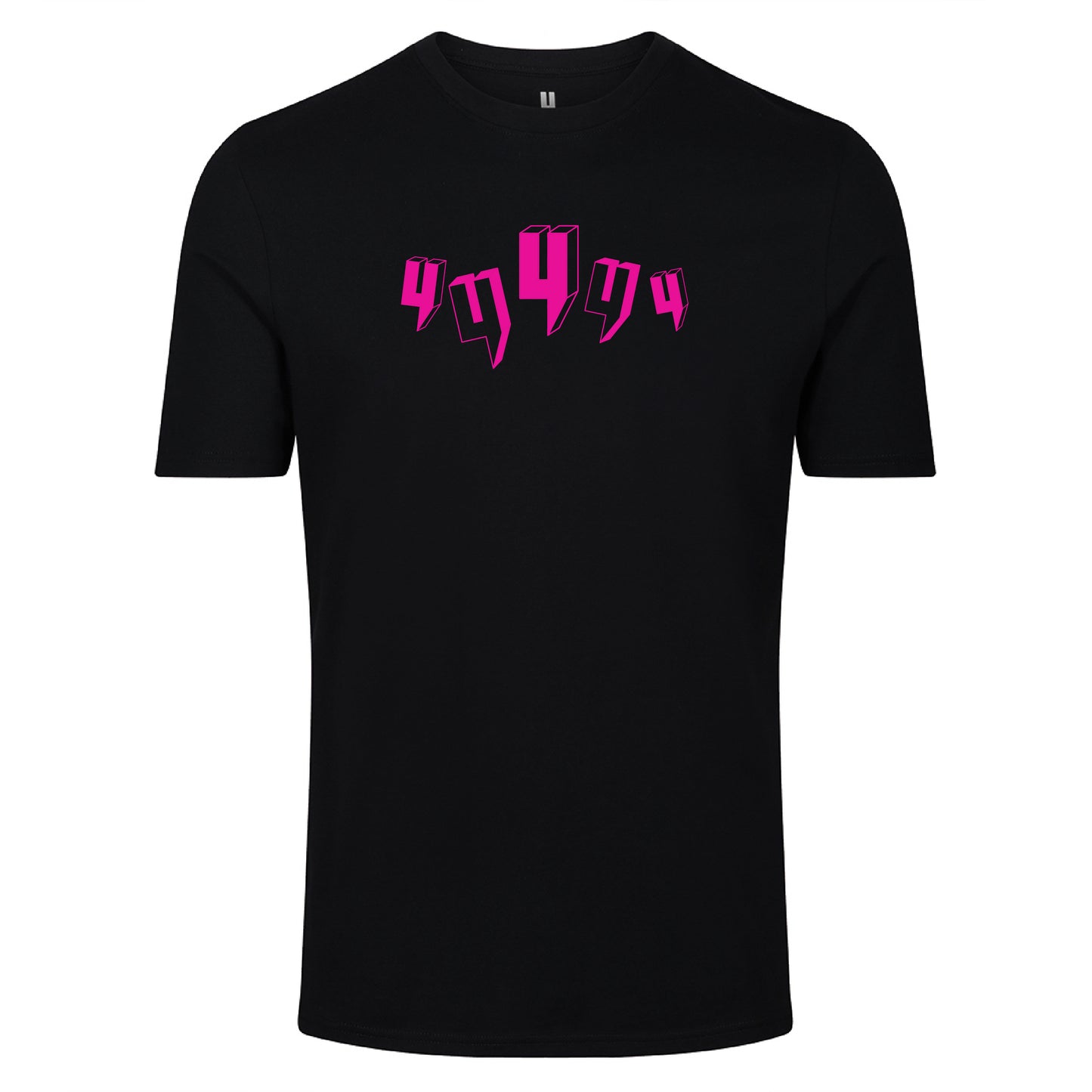 BLACK TEE FIVE Y LOGO PINK