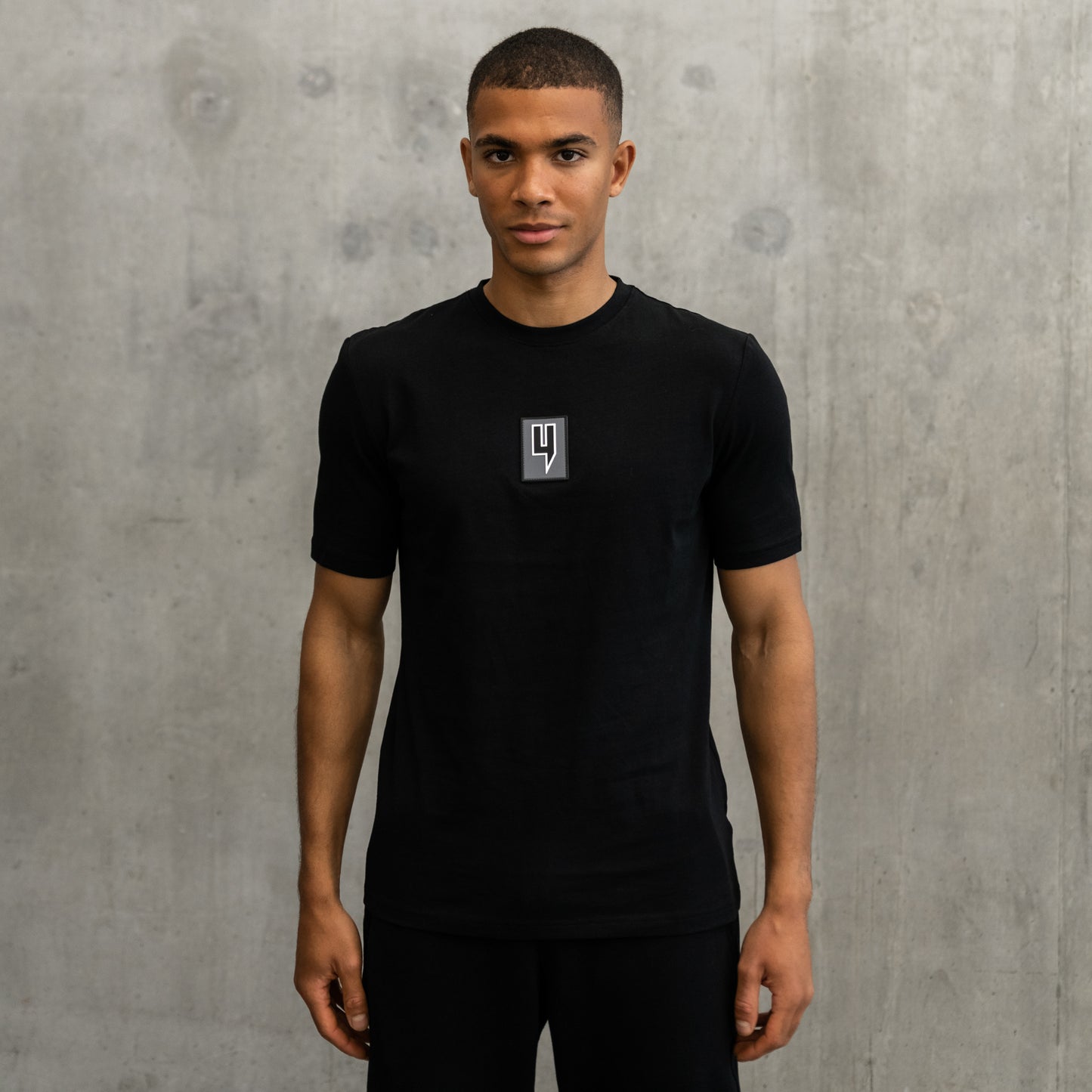 LUX LOGO CAOUTCHOUC TEE NOIR