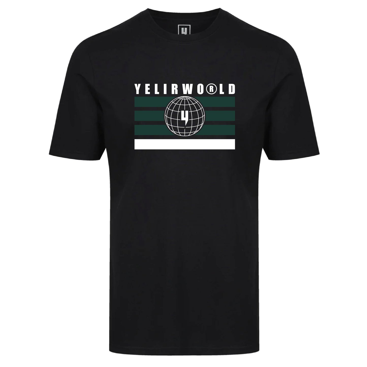 GLOBAL ENTERPRISE FLAG TEE BLACK GREEN
