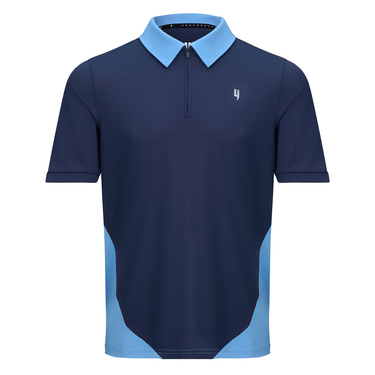 PERFORMANCE HYBRID POLO NAVY/SKY BLUE