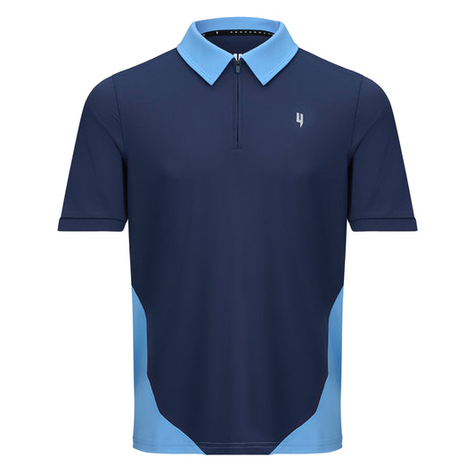 PERFORMANCE HYBRID POLO NAVY/SKY BLUE