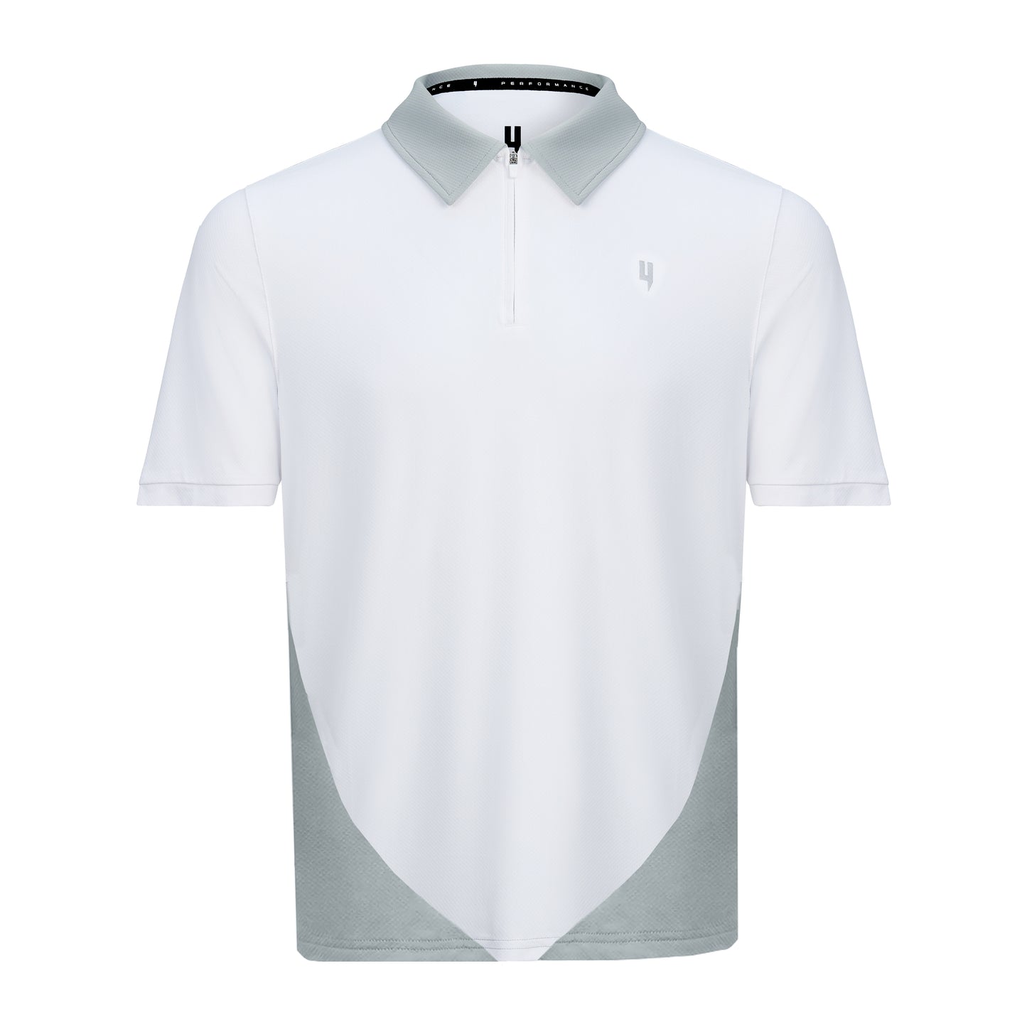 PERFORMANCE HYBRID POLO WHITE/GREY
