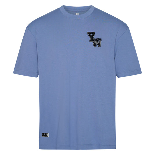 BASKETBALL TEE LIGHT BLUE