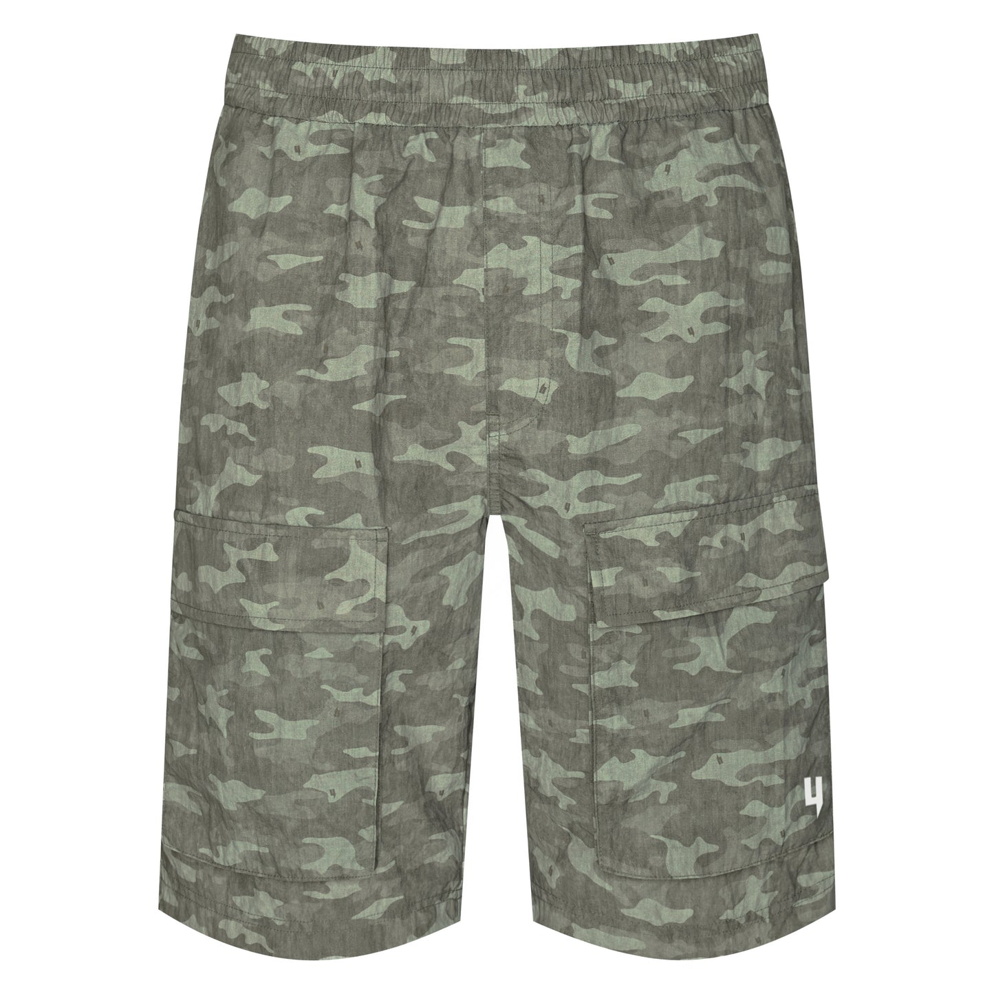 KHAKI CAMO CARGO SHORTS