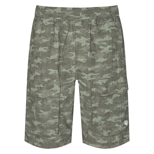 KHAKI CAMO CARGO SHORTS