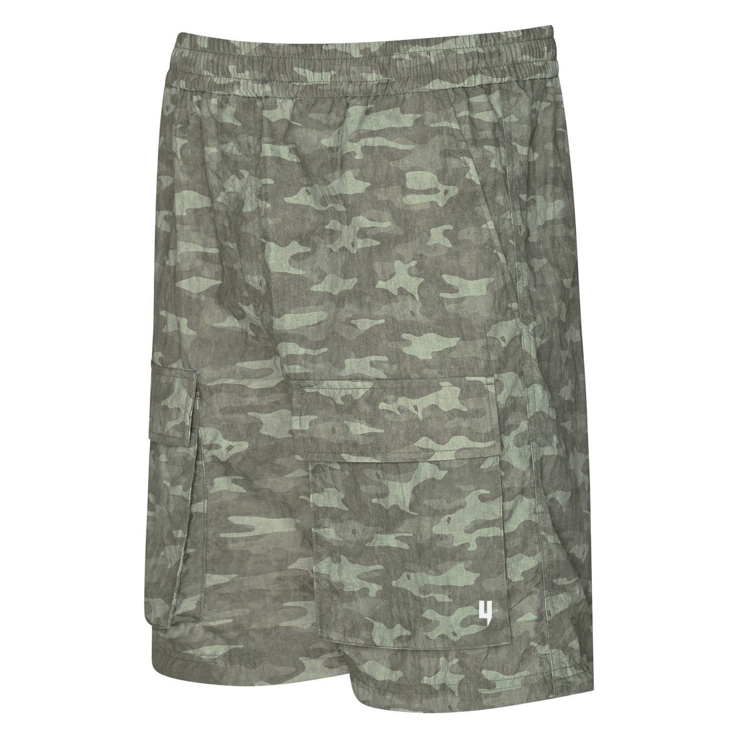 KHAKI CAMO CARGO SHORTS