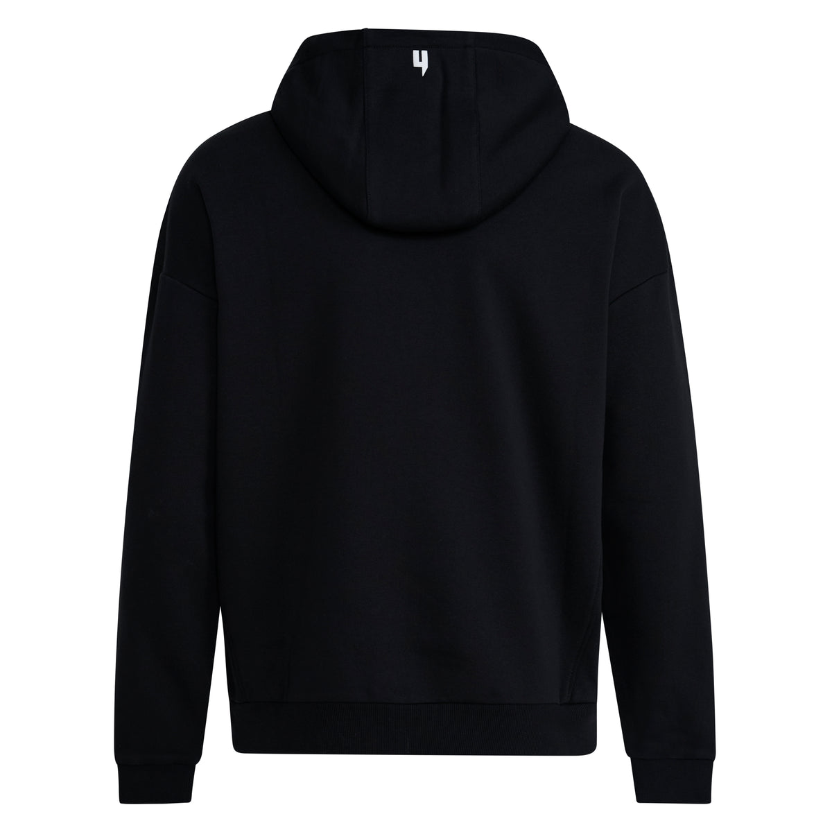 BLACK RELAXED FIT LUX HOODY