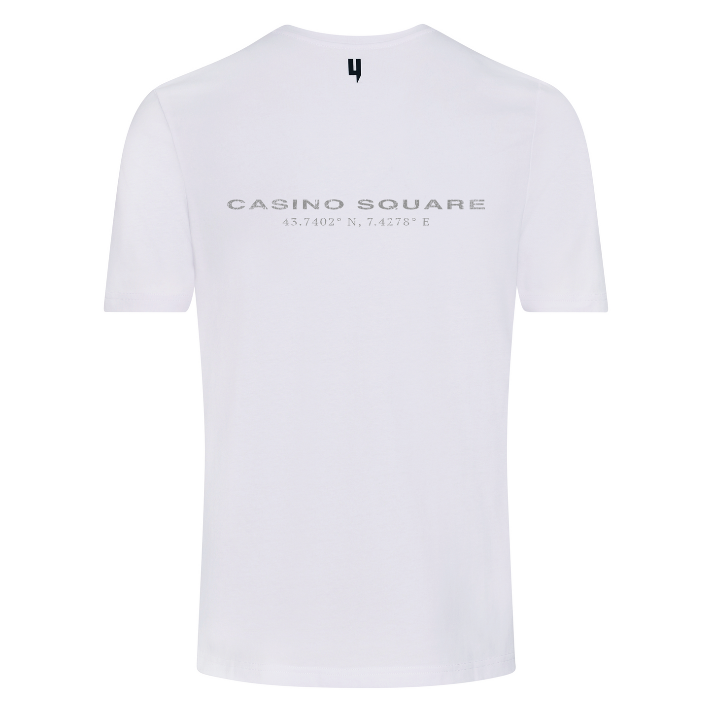 WHITE TEE MONACO LOGO