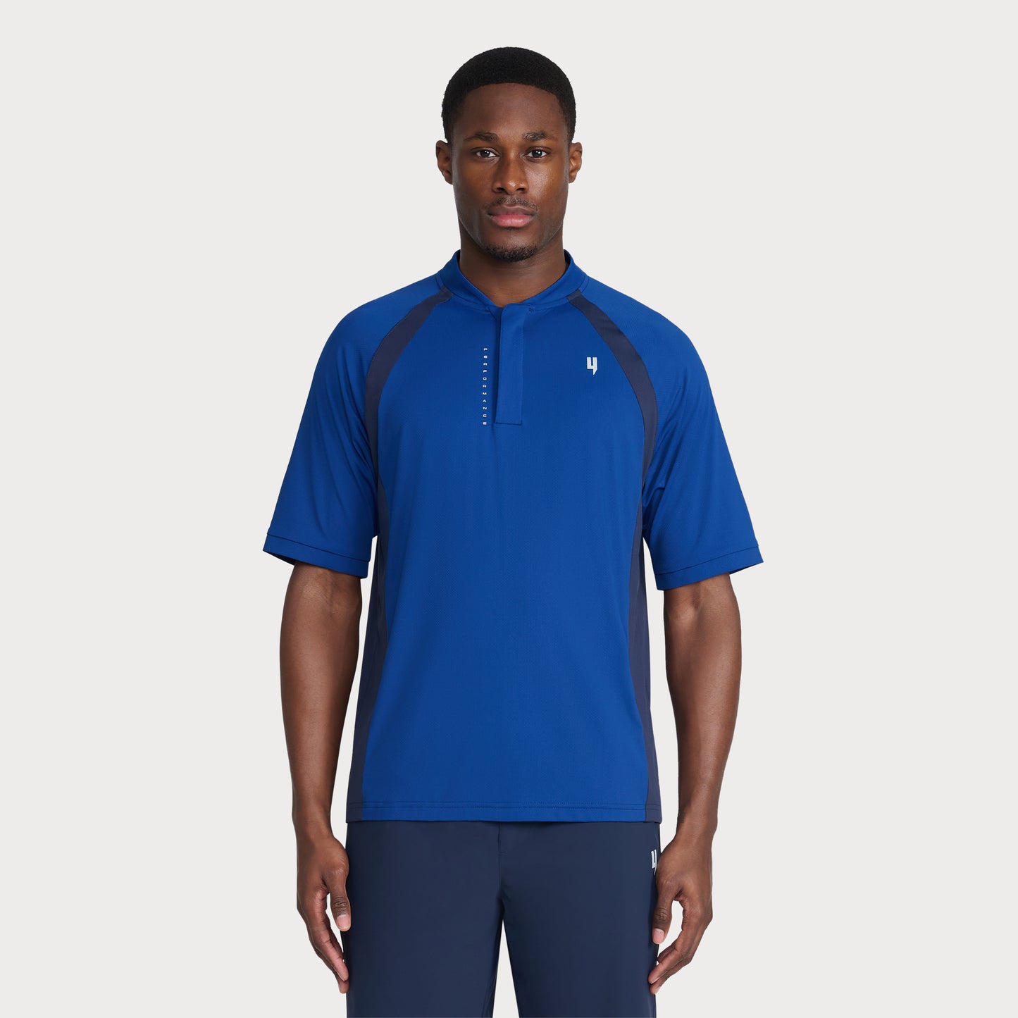 PERFORMANCE HYBRID CREW POLO BLUE/NAVY