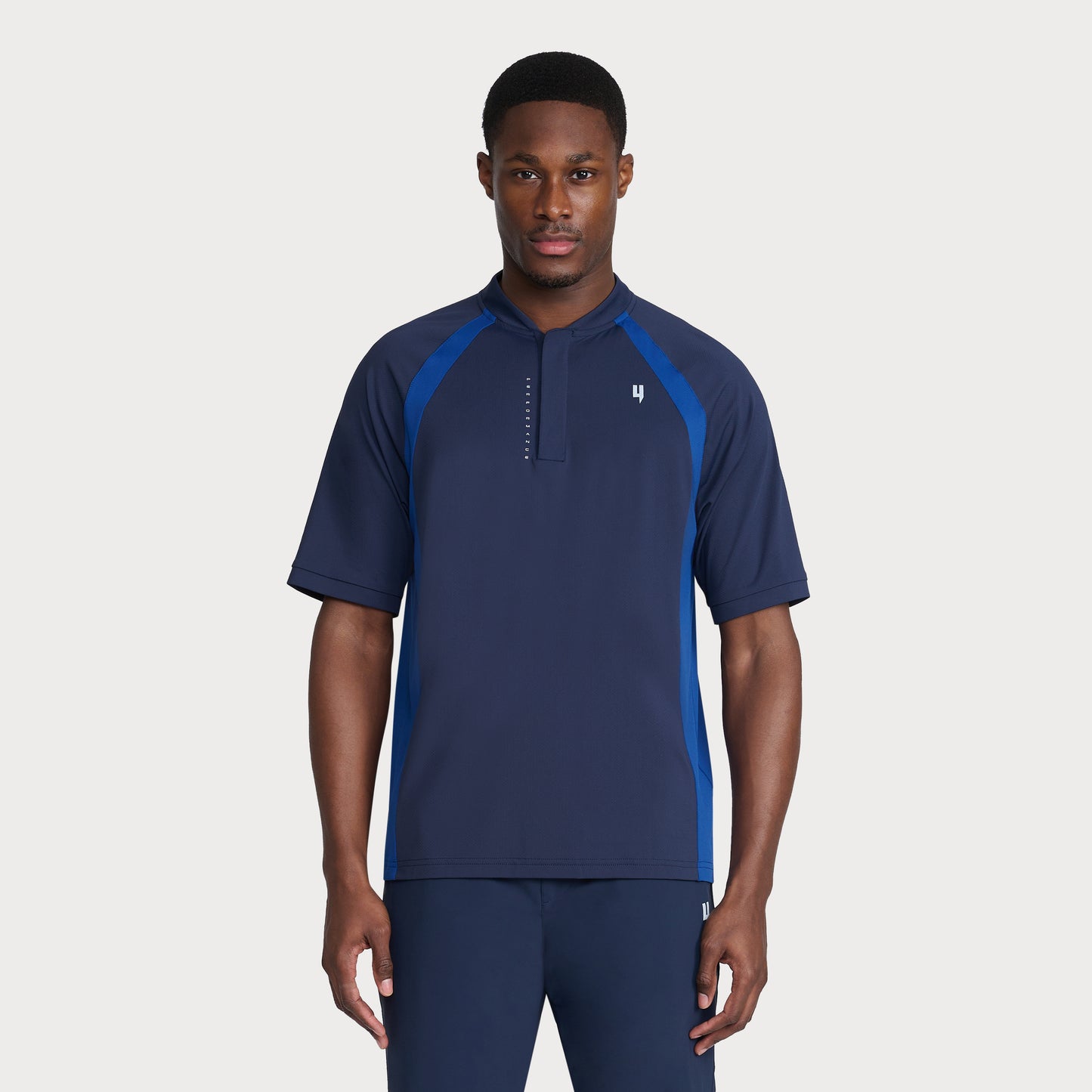 PERFORMANCE HYBRID CREW POLO NAVY/BLUE